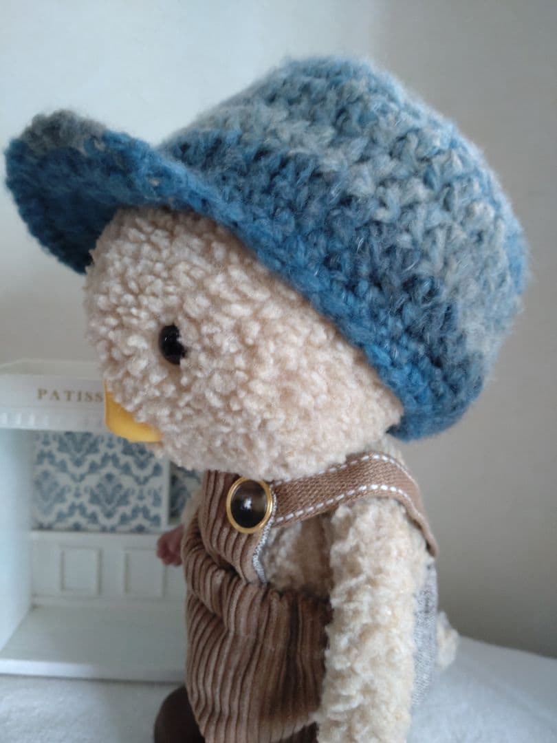 東京トガリ　やわらか毛糸のキャスケット（ブルーグレー）