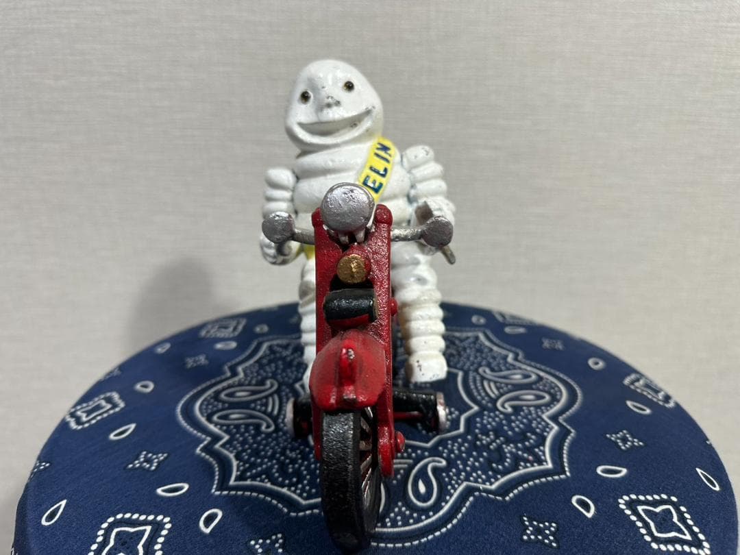 ミシュランマン アイアンキャスト 鋳物置物 インディアン スカウト ヴィンテージ