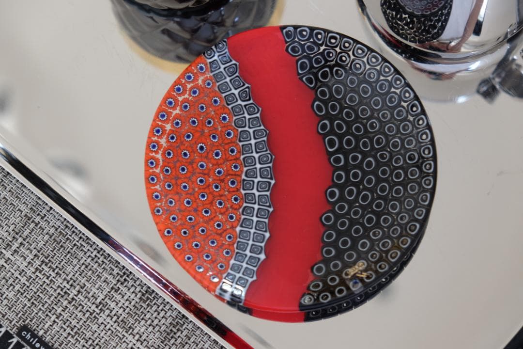 ベネチアンガラス ミルフィオリ プレート 検/モレッティ 皿 チェア カッシーナ