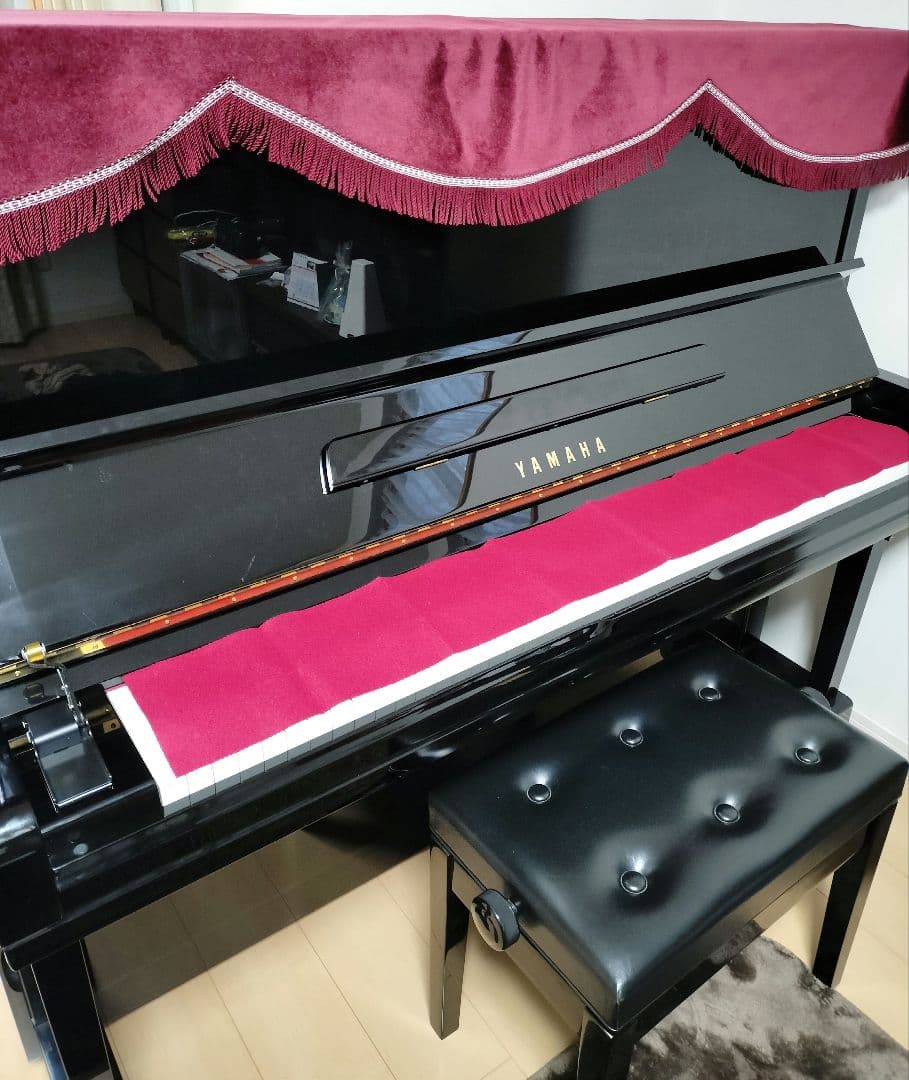 SUBARU ヤマハ　アップライトピアノ　U300S　 消音器付　付属品有