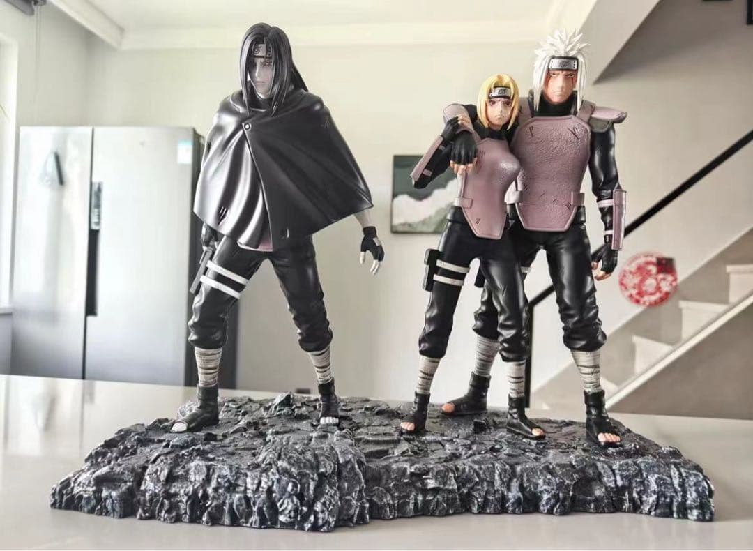 ナルト 三忍 大蛇丸 自来也 綱手 ガレージキット ガレキ スタチュー①