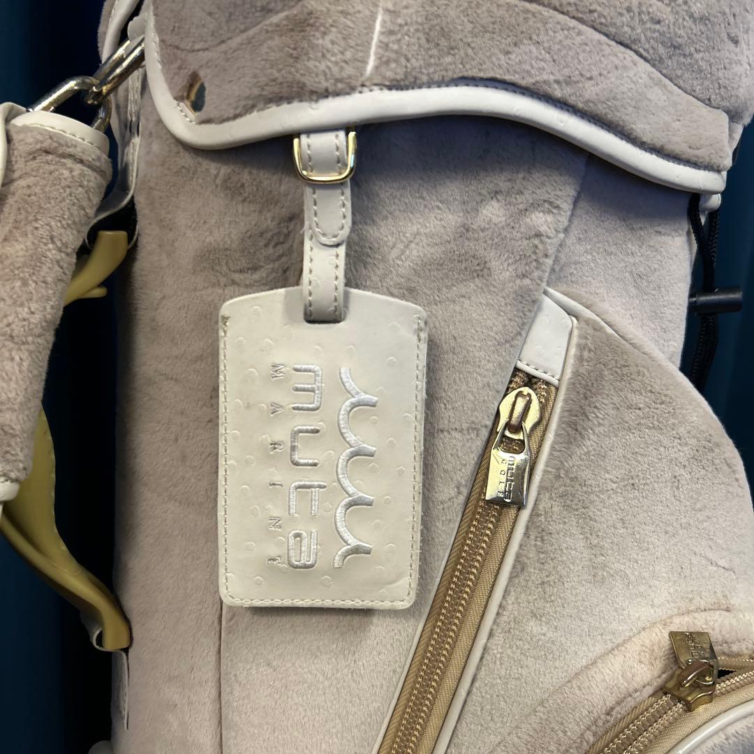 ムータマリンゴルフ　エコファー　キャディバッグ　ベージュ