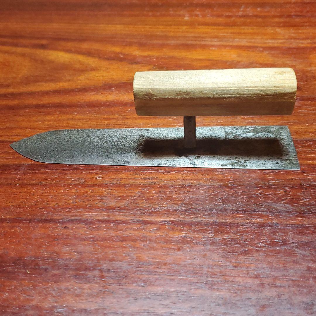 山吉 鏝 糊土鏝 波消し 左官 希少 6寸