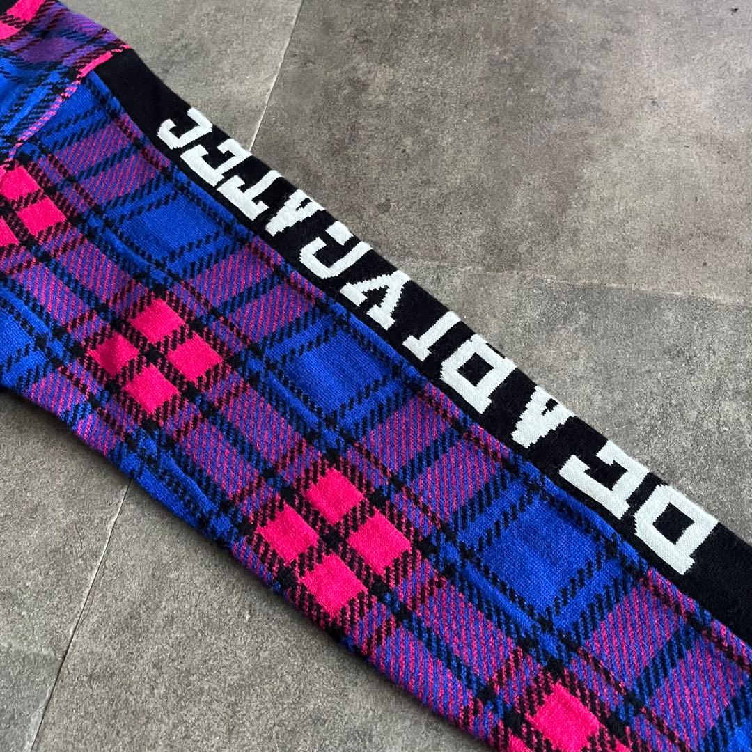 新品 パーリーゲイツ マルチチェック柄 クルーネックニット セーター