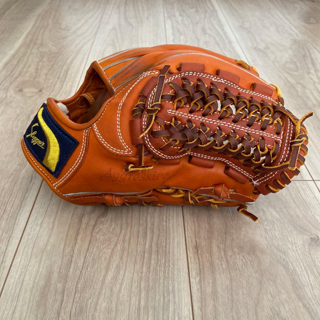 久保田スラッガー　軟式グラブ L7s KSオレンジ 東京支店　湯もみ型付け済み