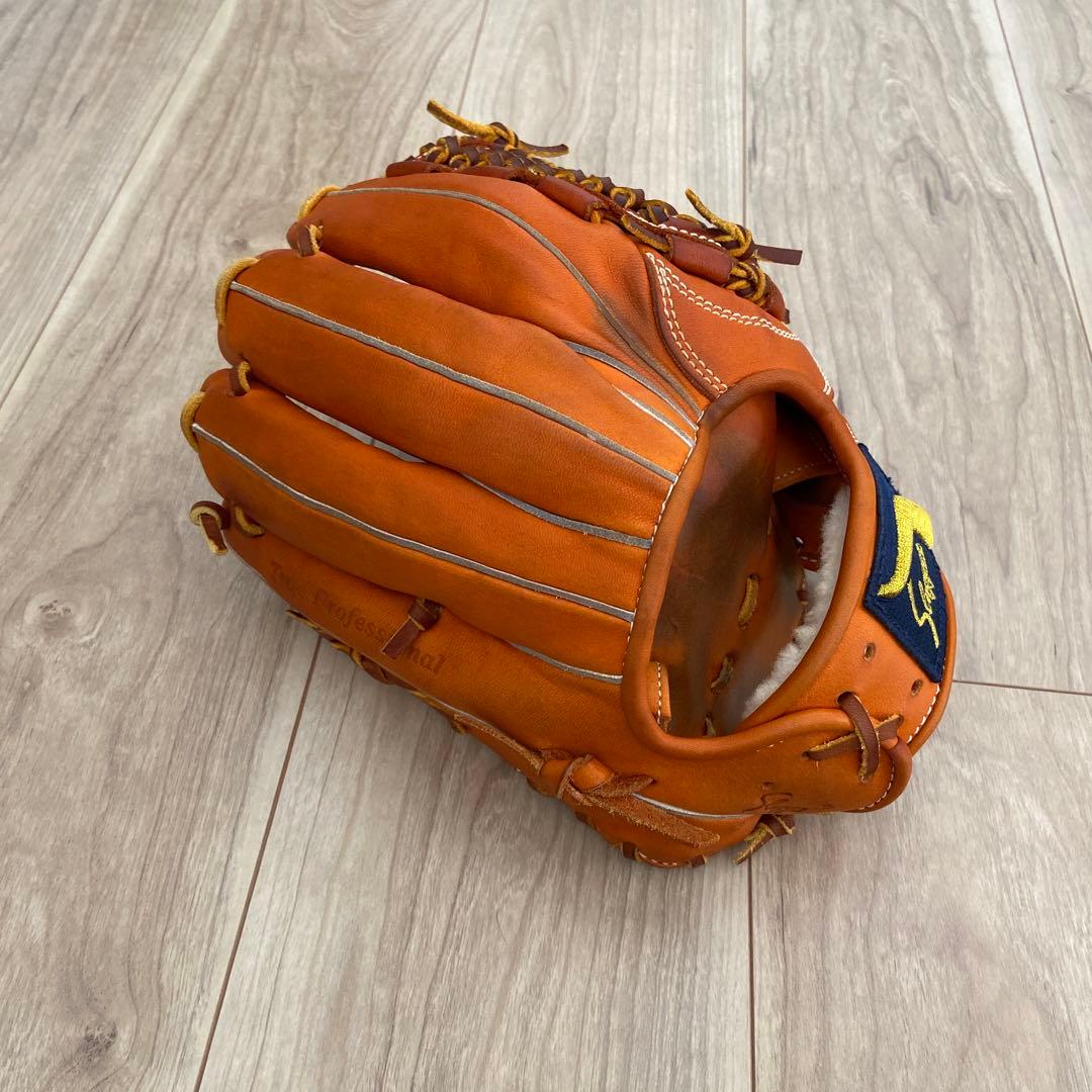 久保田スラッガー　軟式グラブ L7s KSオレンジ 東京支店　湯もみ型付け済み
