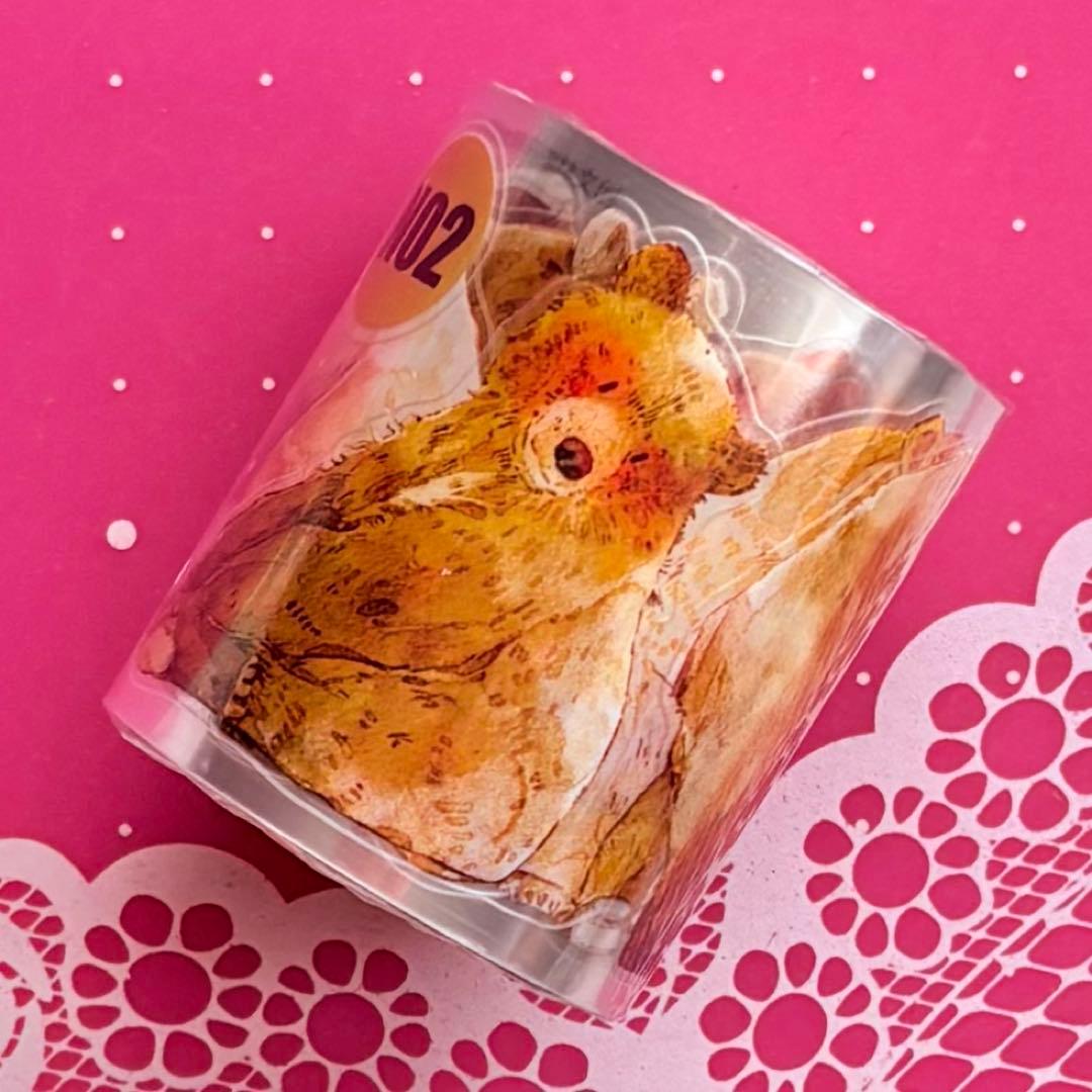 PET 熊大 ダイカット加工 4.5cm×5m 海外マスキングテープ クマ