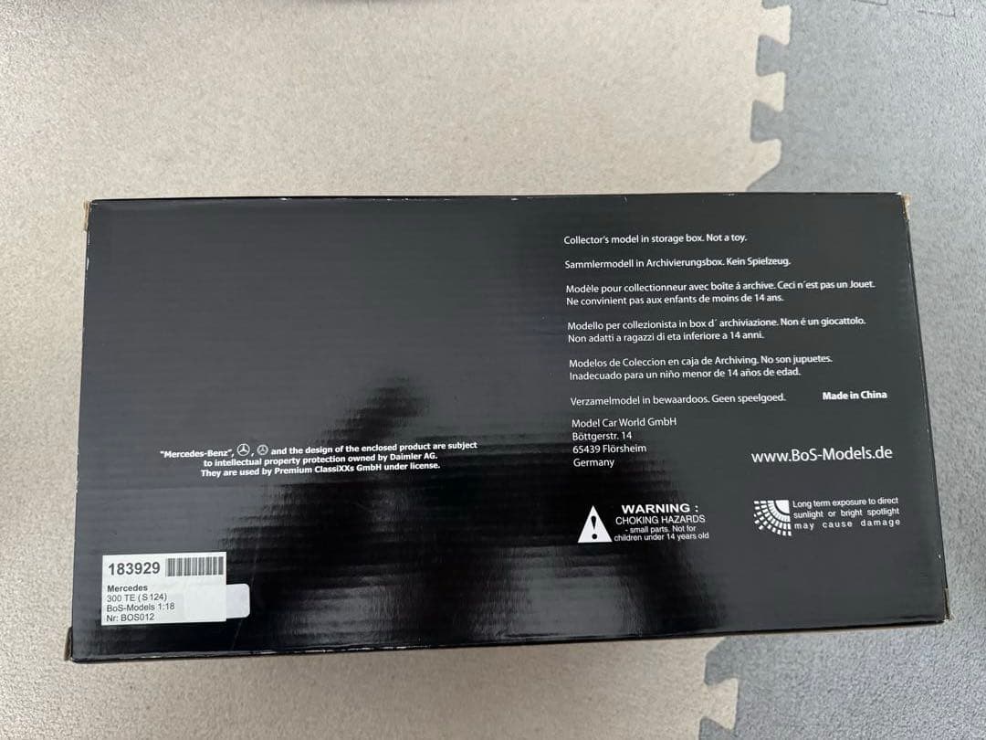 BoS Models メルセデス・ベンツ S124 300TE レッド 1/18