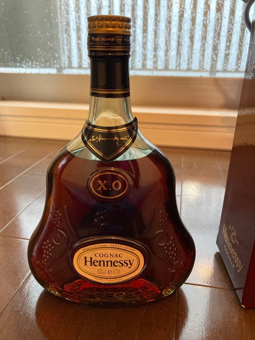 ヘネシーxo金キャップグリーンボトル