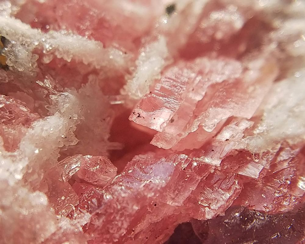 442 ロードクロサイト＆フローライト＆パイライト 標本 原石