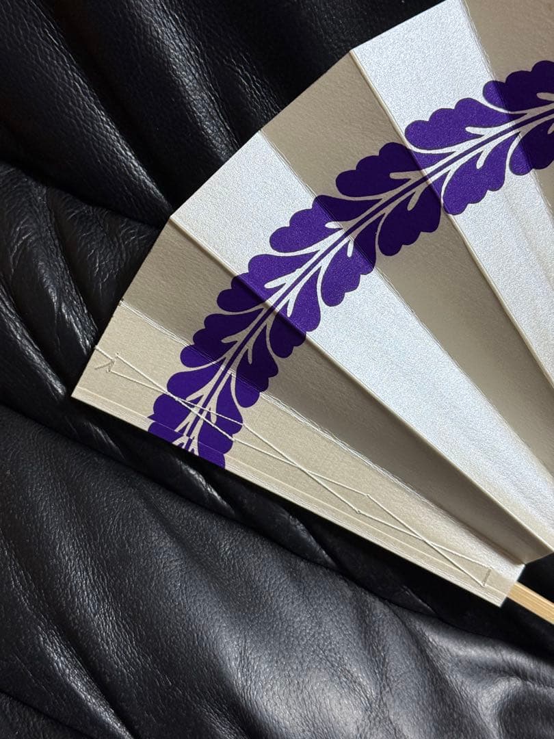 扇子　32.5cm 宮脇賣扇庵　金　月秋草花　飾り扇　飾舞扇　舞扇子　舞踊　着物