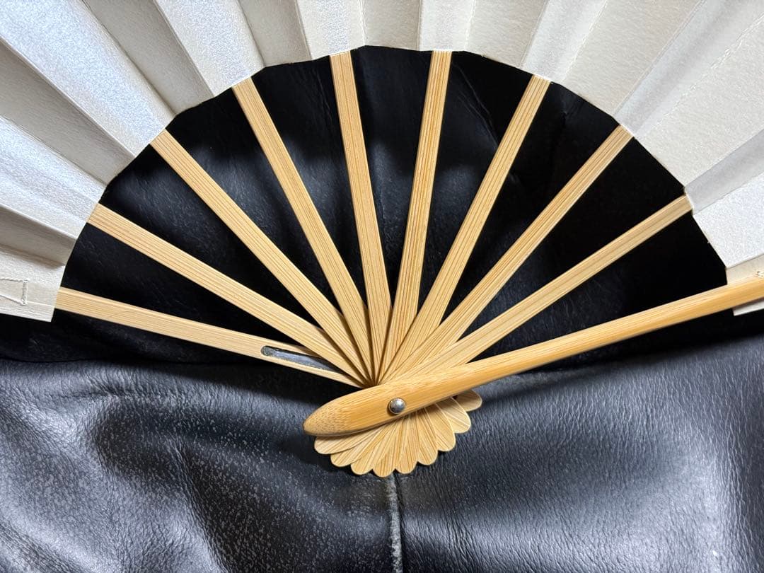 扇子　32.5cm 宮脇賣扇庵　金　月秋草花　飾り扇　飾舞扇　舞扇子　舞踊　着物