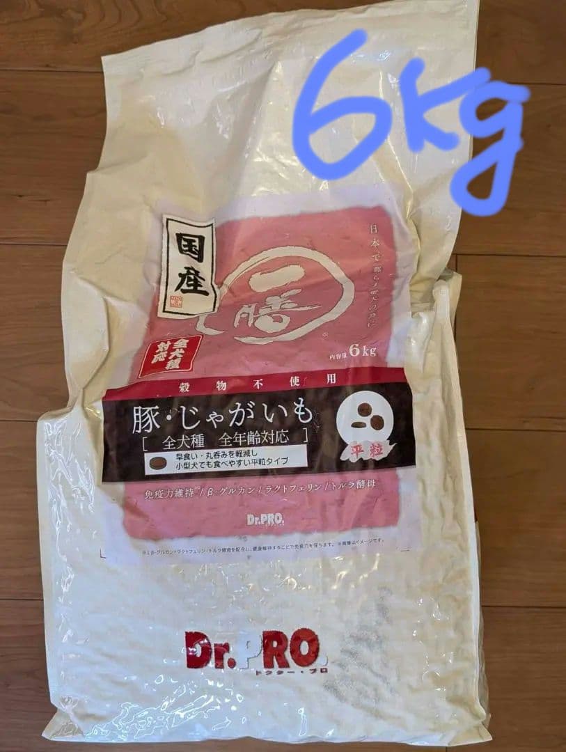 6kg）一膳 ドッグフード 豚肉 じゃがいも