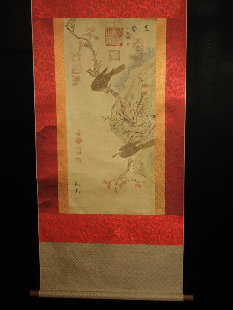 中国北宋時代の 人物図　肉筆絵　激安骨董品 BD345A12-1