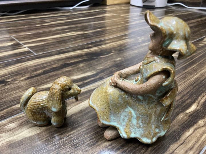 陶器　人形　音楽