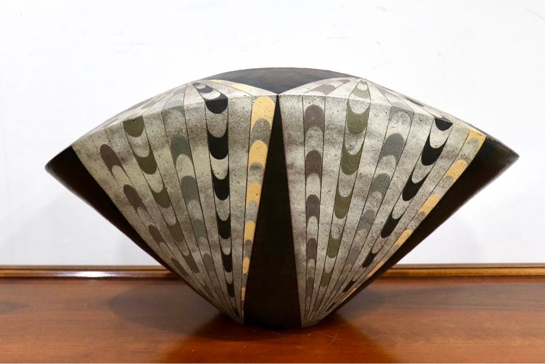 GMHO147A○市野哲次 作家物 花瓶 花器 花入 フラワーベース 壺 陶