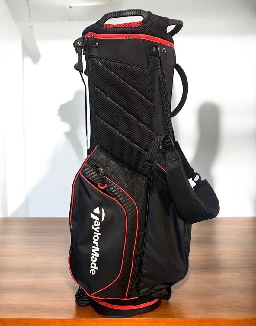 TaylorMade ゴルフスタンドバッグ ブラック/レッド