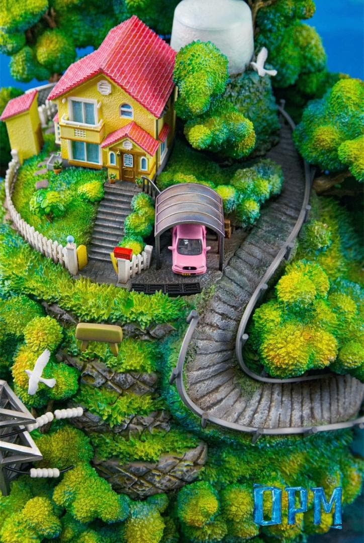 宮崎駿 崖の上のポニョ ポニョと宗介 彫刻フィギュア