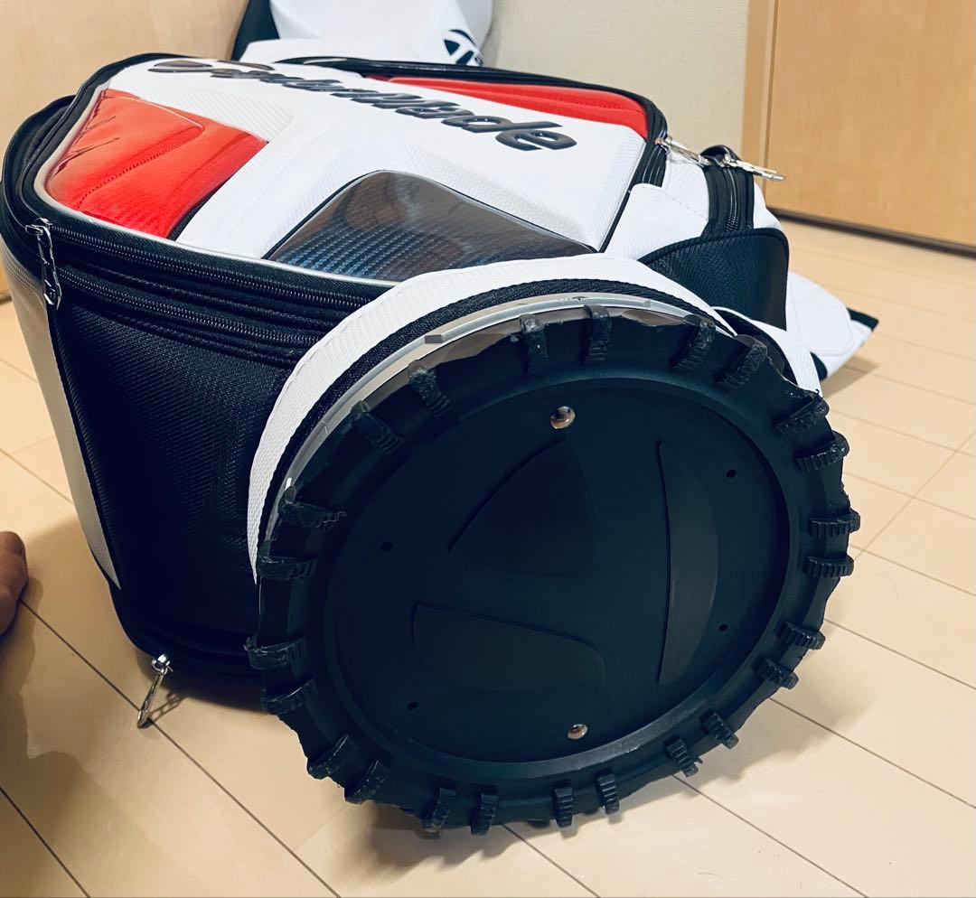 TaylorMade キャディバッグ 白/赤/黒