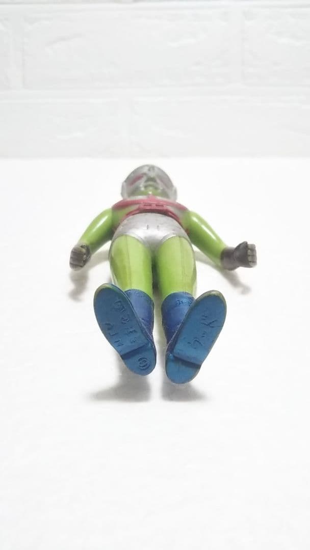 超貴重 ウッド製 グリーンマン ソフビ 当時物 検）ポピー ブルマァク レア