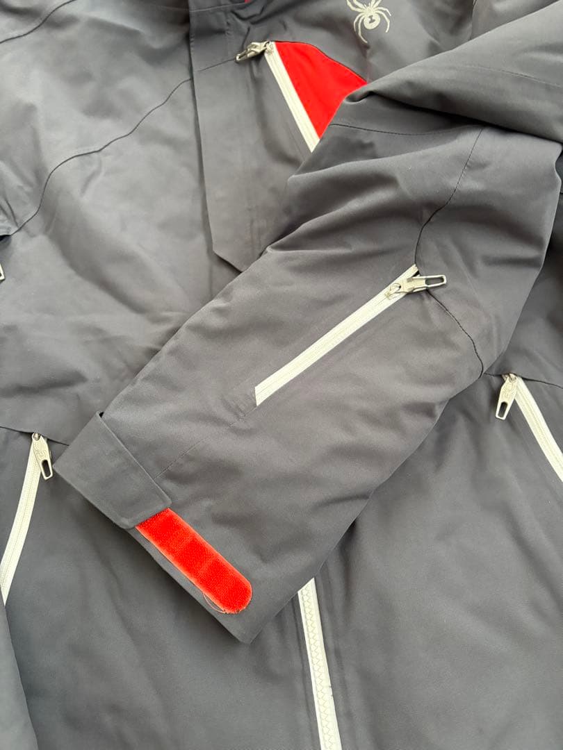 Spyder スパイダー グレー/レッド スキーウェア