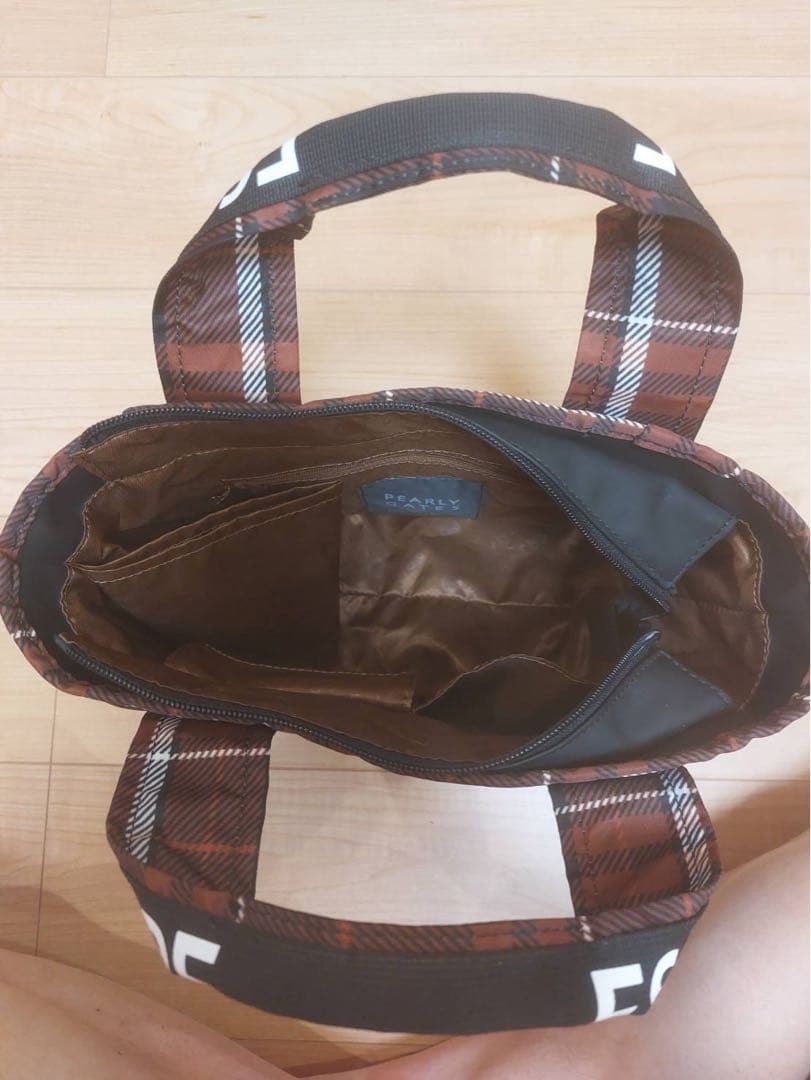 PEARLY GATES チェック柄ゴルフバッグ