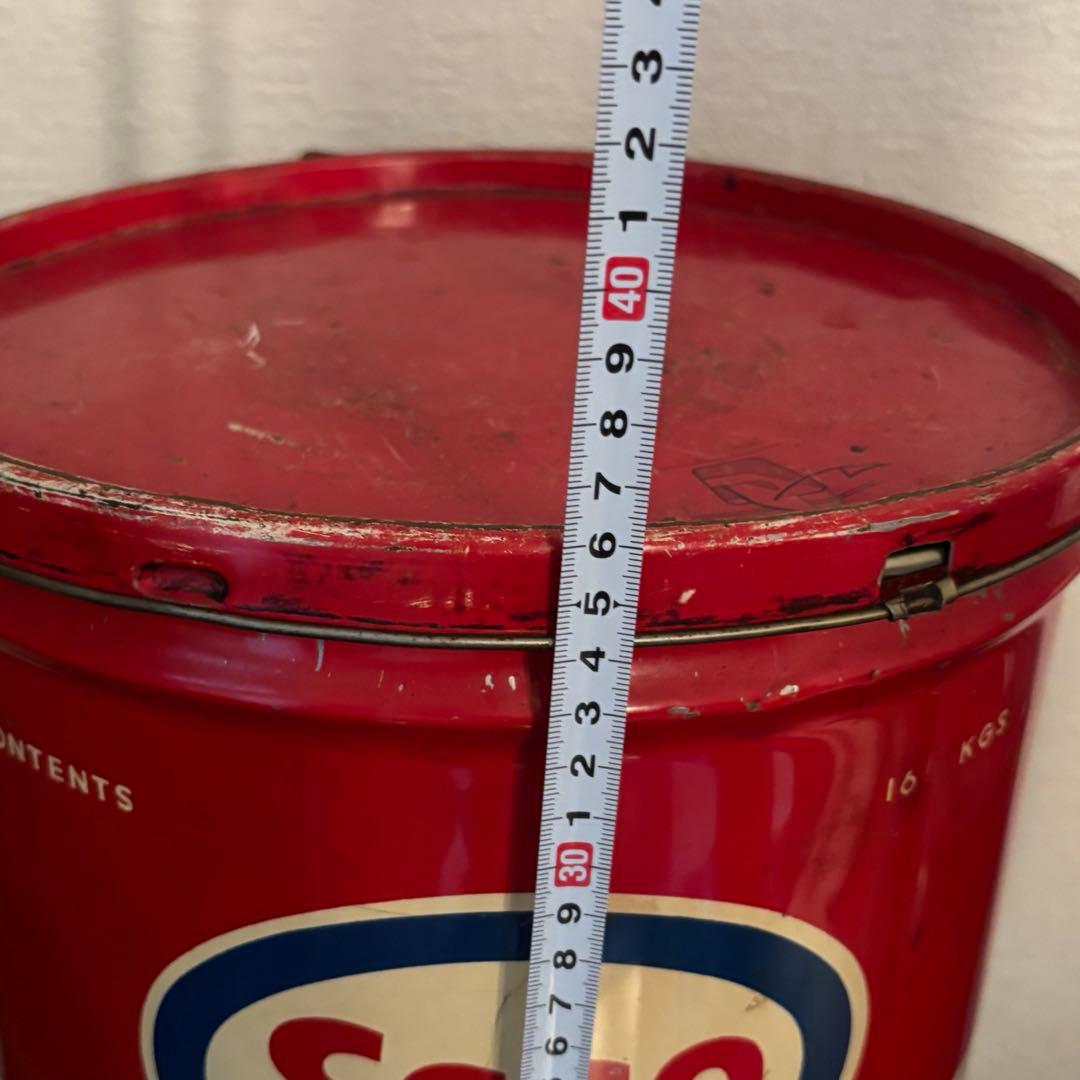 ⭐︎専用⭐︎【ESSO】ヴィンテージオイル缶　蓋付