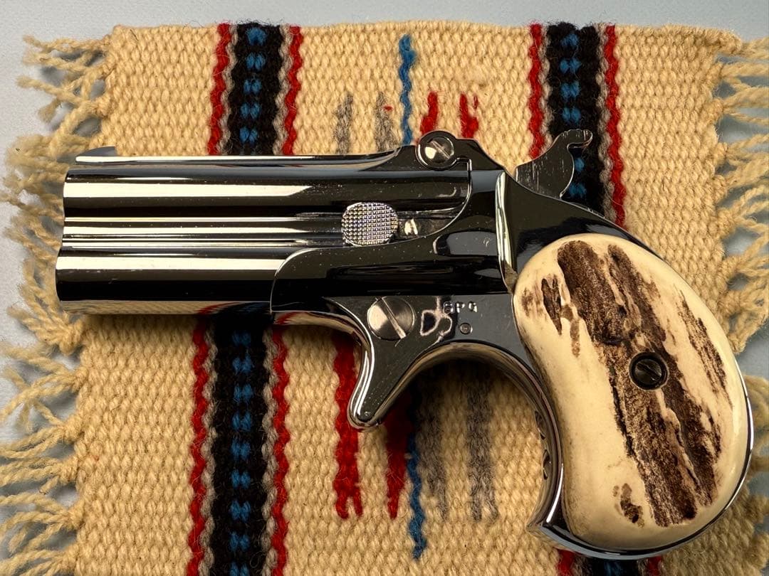 HWS製ダブルデリンジャー用スタックホーン（実物）グリップ