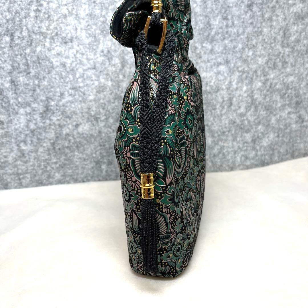 【美品】印傳屋　インデンヤ　巾着バッグ　ポーチ