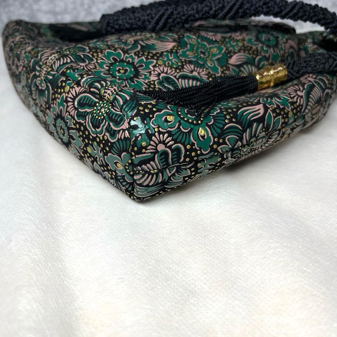 【美品】印傳屋　インデンヤ　巾着バッグ　ポーチ