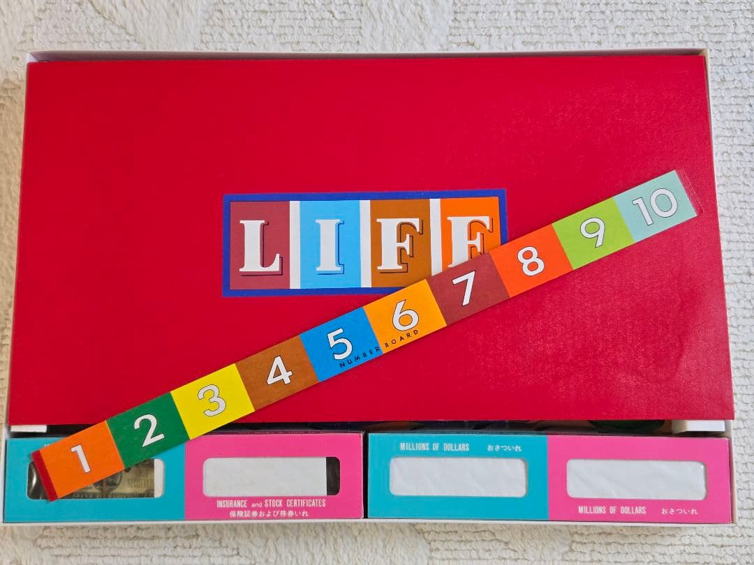 旧タカラ 初代 人生ゲーム THE GAME OF LIFE当時物 昭和レトロ