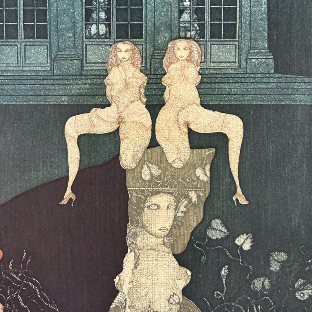 【最終値下げ】山下清澄「Nymphe-1」アクアチント 1975年作 サイン入り