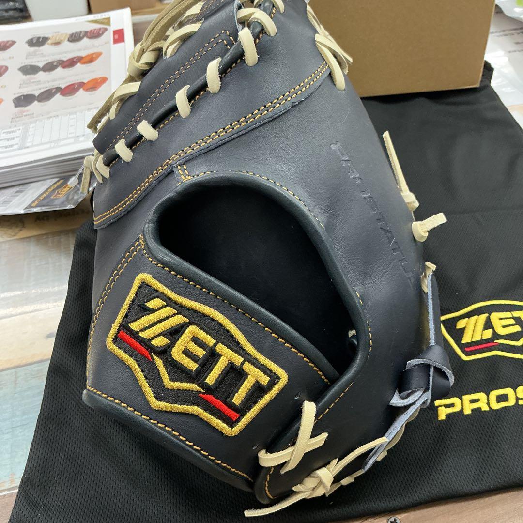 ゼットプロステイタス硬式ファーストミット左用　湯もみ型付けサービス