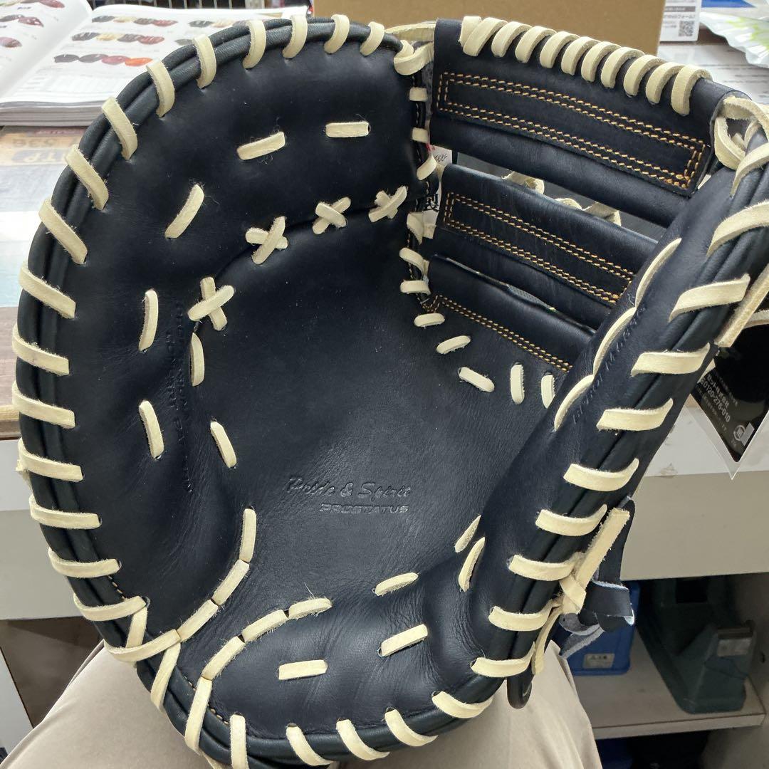 ゼットプロステイタス硬式ファーストミット左用　湯もみ型付けサービス