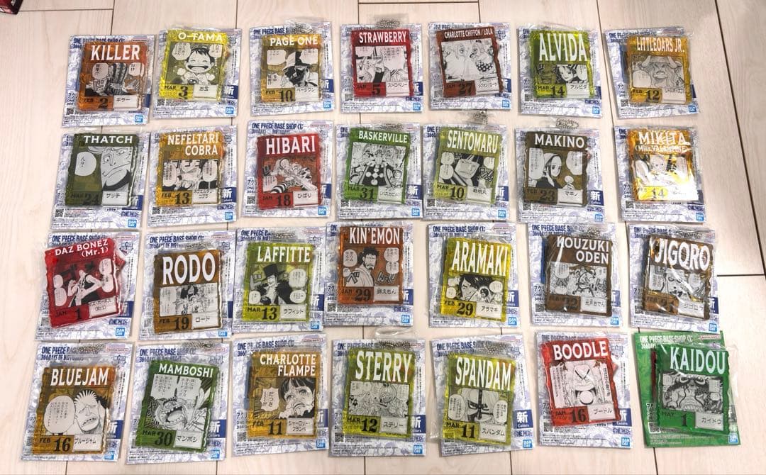 ワンピースベースショップ 366 アクリルブロック バースデー　２８個セット売り