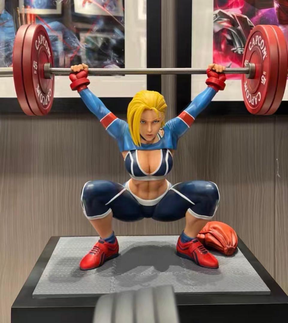 ストリートファイター Pcsキャミィ・ホワイト重量挙げ スタチュー フィギュア
