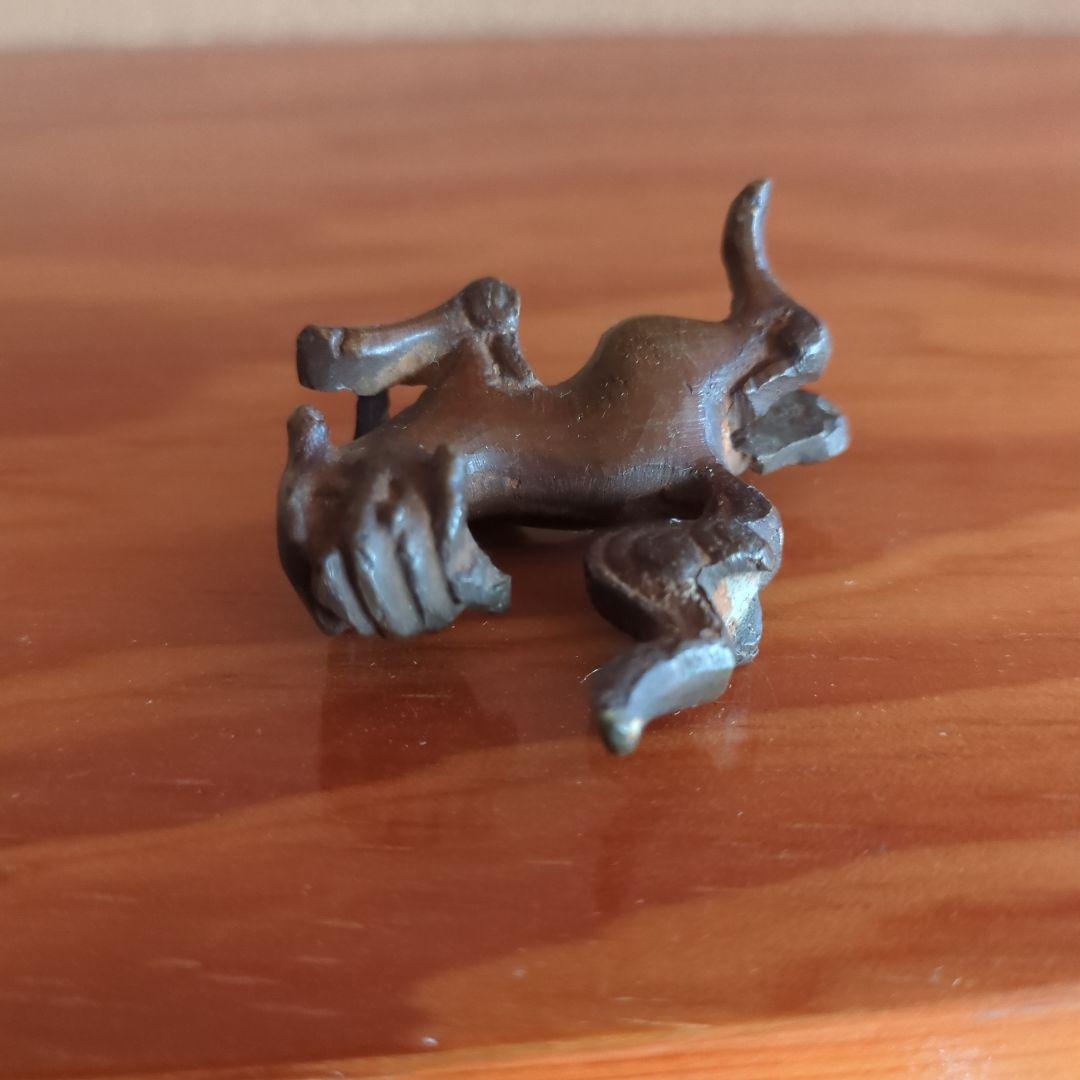 金属製 動物工芸品 犬の形