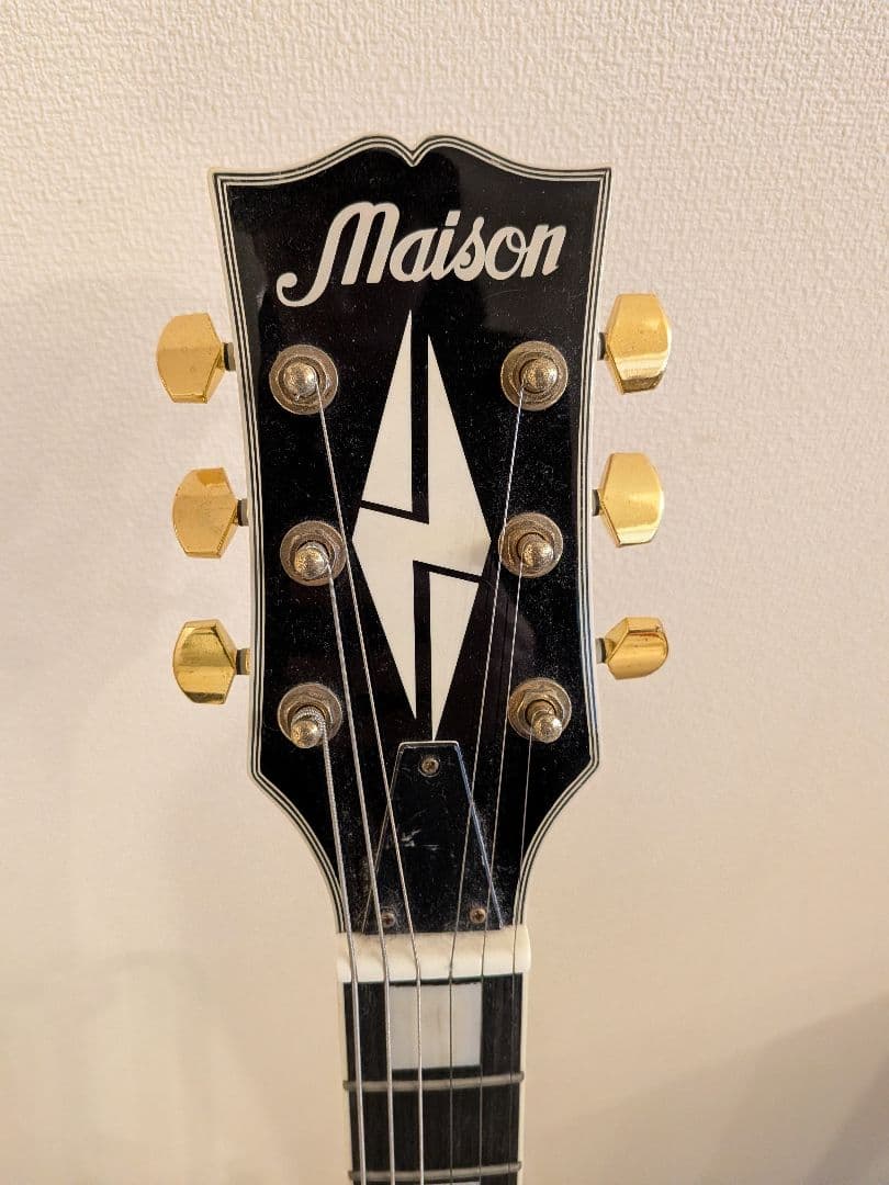 Maison エレキギター ホワイト レスポールタイプ