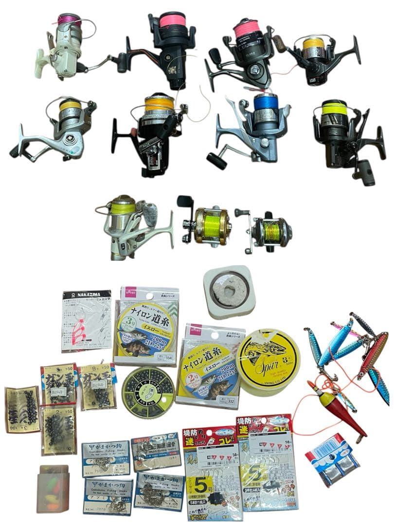 ❷リール11個 仕掛け釣り道具まとめ売り
