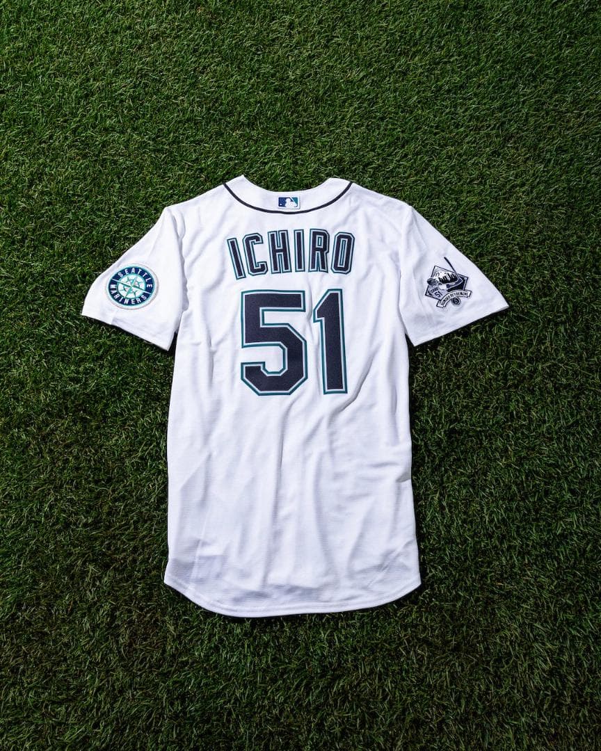 イチロー51引退セレモニー8/9記念試合選手着用モデル現地販売レプリカジャージL