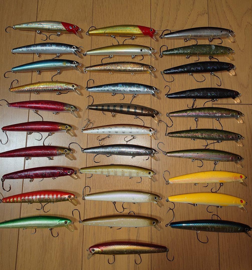 ラッキークラフト フラッシュミノー ルアー 31個セット 収納ケース付き