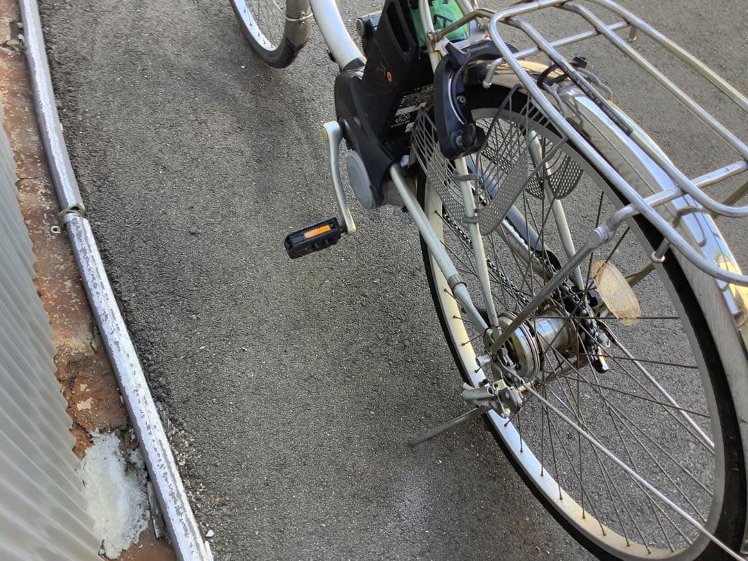 パナソニック新機種電動アシスト自転車vivi TX26インチシルバーボディー