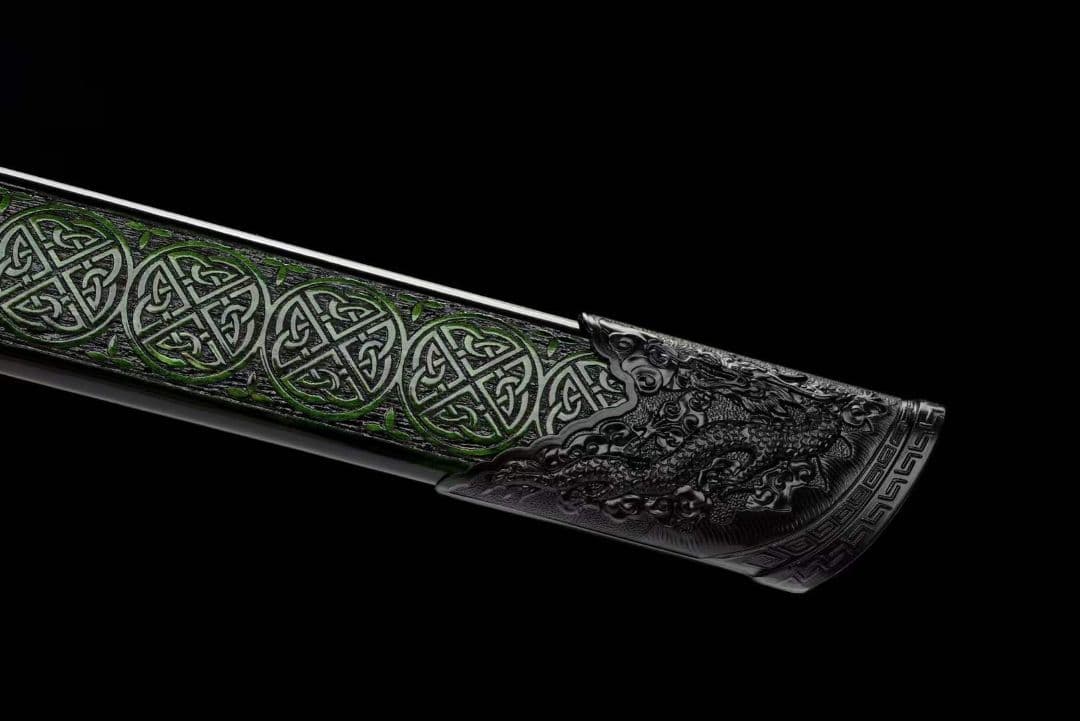 【黒金古刀―青影戦刃】古兵器 武具　刀装具　日本刀　模造刀 居合刀 長尺