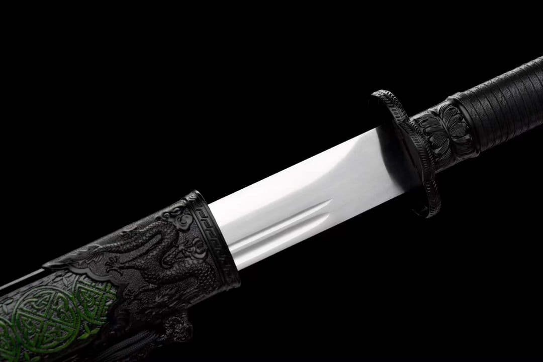 【黒金古刀―青影戦刃】古兵器 武具　刀装具　日本刀　模造刀 居合刀 長尺