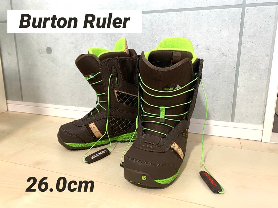 BURTONバートン⚫︎RULER スノーボードブーツ ブラウン/グリーン26cm