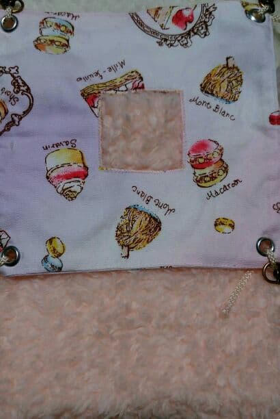 モモンガハウス(スイーツ柄Ver.2） ボアピンク 2000円