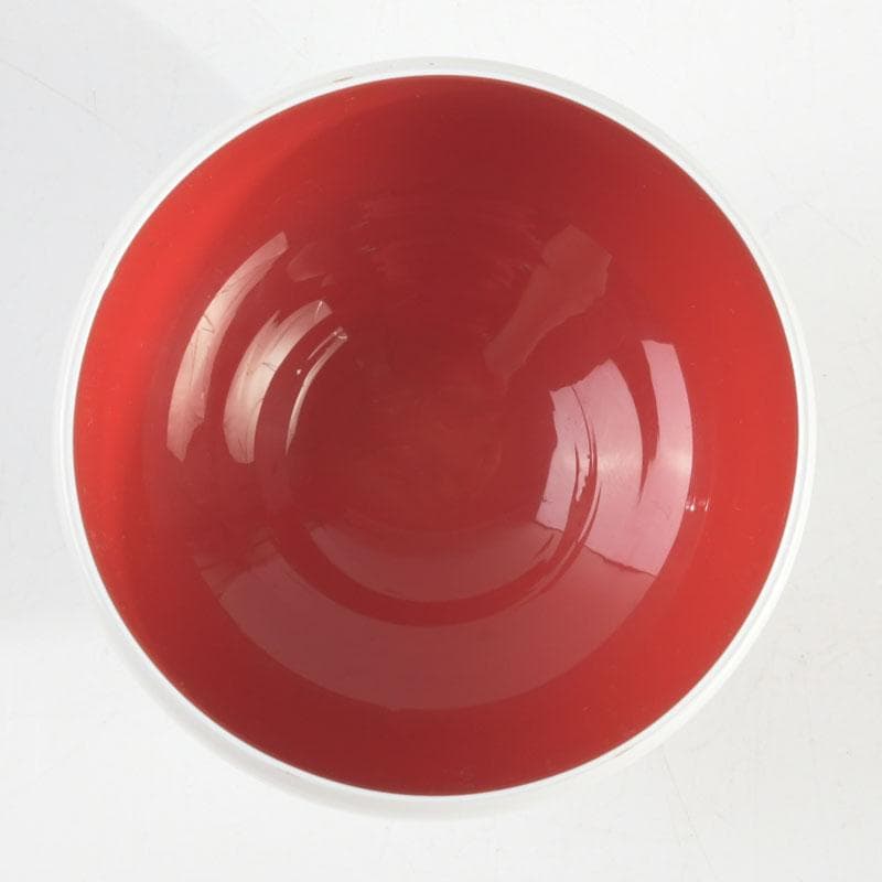 工芸ガラス　安田公子作　透硝子　切子杯　ぐい呑　共箱　V　9491