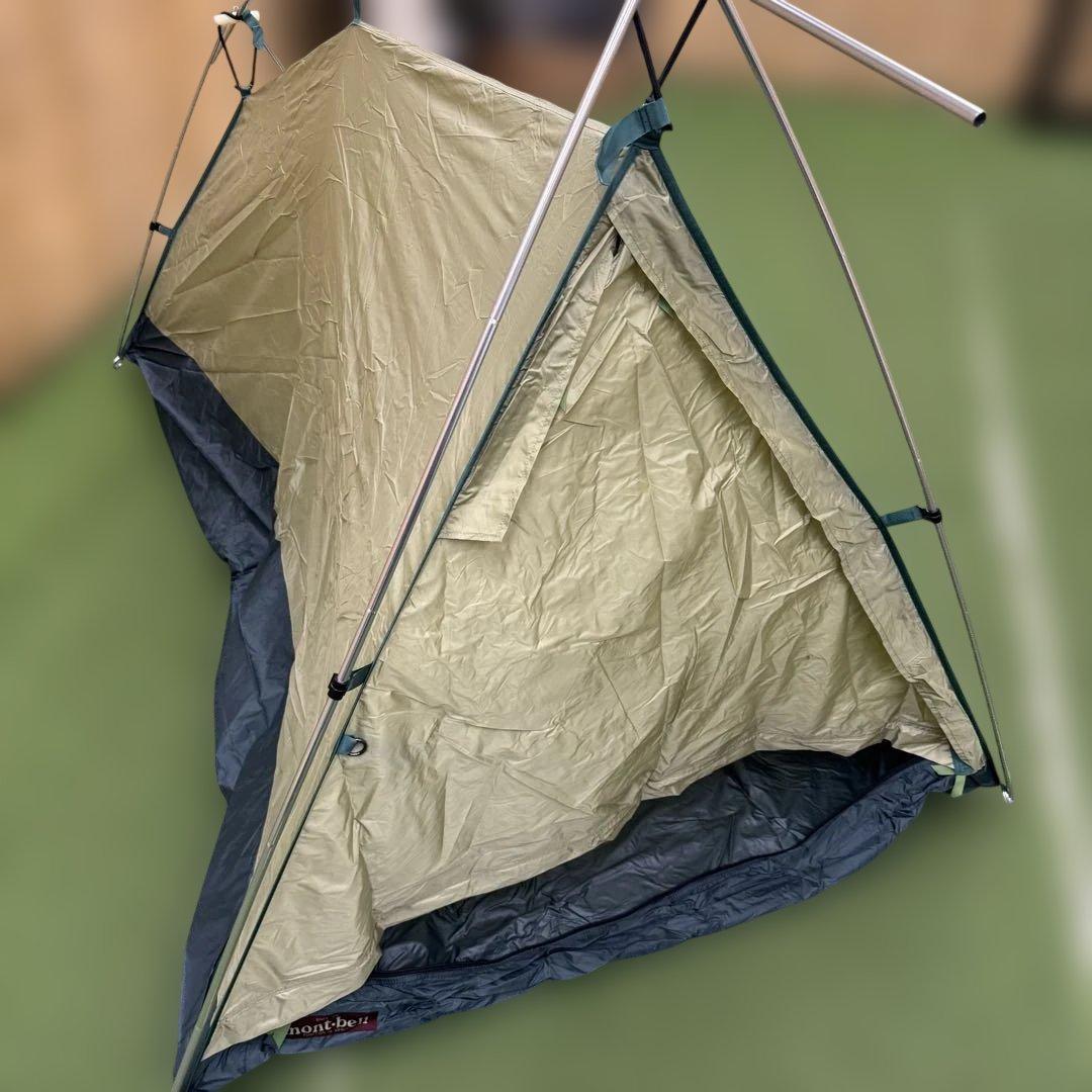 極美品モンベル　ムーンライトテント2型アイボリー　ゆるキャン△志麻リン
