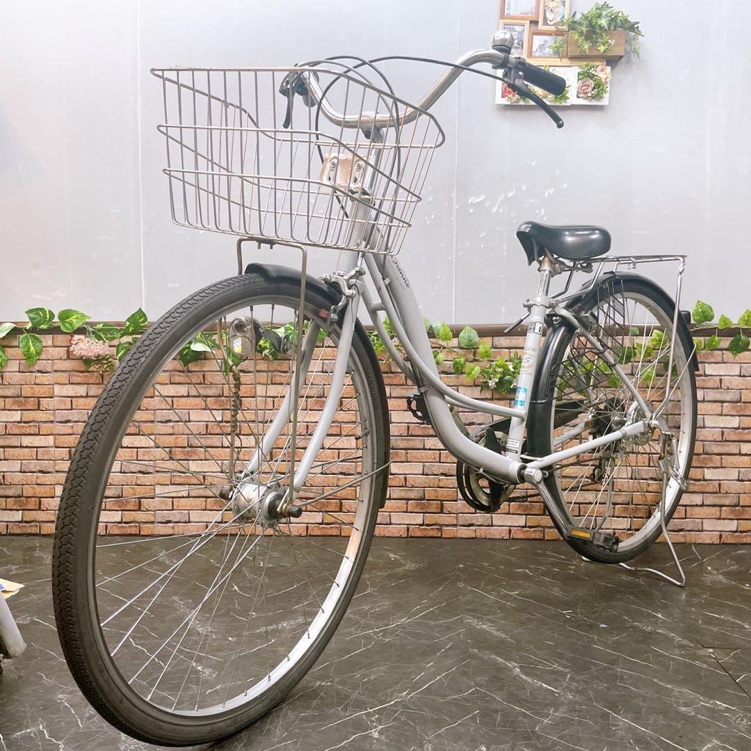 【55】一般車 ママチャリ La Sienne グレー系 27インチ