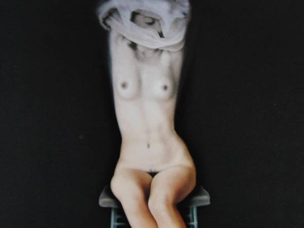 三尾公三、女ひとり、希少画集より、新品額装付